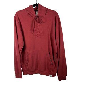 Adidas Sweater Men’s Size Large Red Hoodie Pullover The Brand With Three Stripes